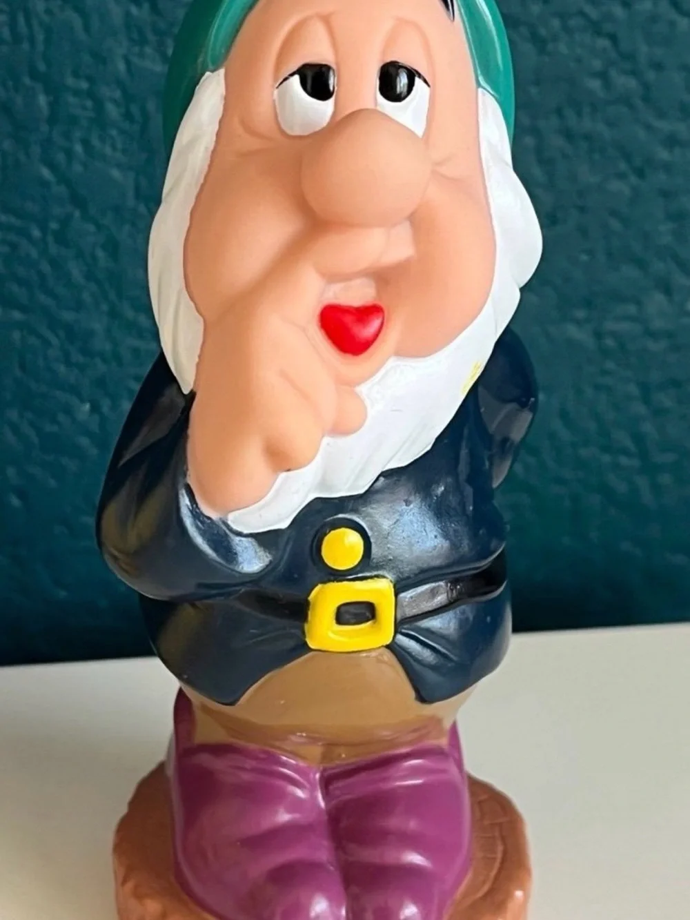 5.5” Snow White and the Seven Dwarfs Vintage 80’s Dwarf Disney Rubber Dolls